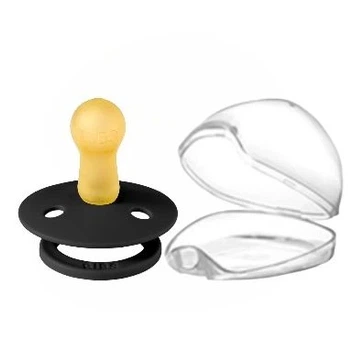 Пустушка BIBS 6-18 m Colour Latex Black в контейнері