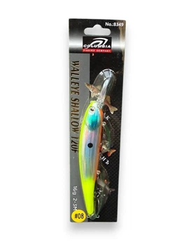 Воблер Bandit Walleye Shallow 120mm/17.7g (глубина 2-3м)(8106-44)