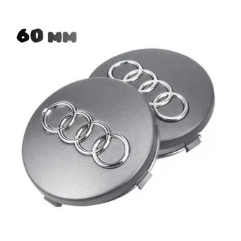 Колпачок в диски AUDI 60 мм, заглушка в литые диски ауди A4,A5,A6,A8,S4,S5,S6,RS6, 4B0601170 Z17 (1шт)