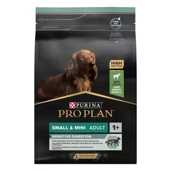 Сухой полнорационный корм Purina Pro Plan Small & Mini Sensitive Digestion для взрослых собак малых пород с чувствительной пищеварительной системой с ягненком 700 г
