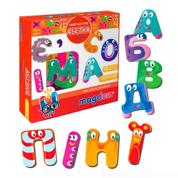Магнитная игра Magdum "Азбука" ML4031-36 EN в коробке 20 см × 4 см × 20 см