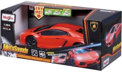 Metalowy model samochodu Maisto Lamborghini Aventador 1:24 światło i dzwięk Czerwony MST81221 (090159812210)