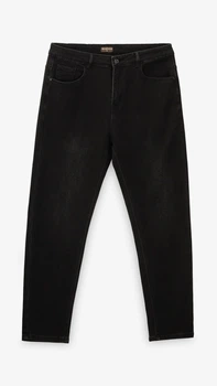 Джинси Slim Fit однотонні чоловічі GENUA 2226 40 Чорний shop (2000999385704)