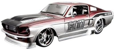 Metalowy model samochodu Maisto Ford Mustang GT HD 1967 1:24 Szary MST32168 (090159321682)