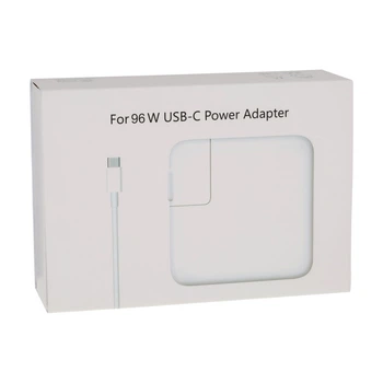Сетевое Зарядное Устройство for Mac USB-C PD96W NO LOGO Бiлий