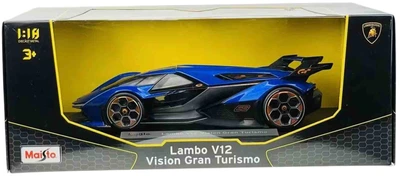Metalowy model samochodu Maisto Lamborghini V12 Vision Gran Turismo 1:18 Niebieski MST36454BU (090159071334)