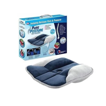 Ортопедична подушка для сидіння Pure Posture Memory Foam для офісу, автомобіля та дому, з підтримкою хребта та тазу, зменшення болю впопереку, профілактика геморою та простатиту