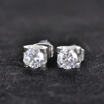 Серьги из стали "Блеск"