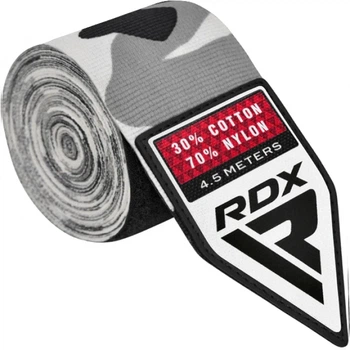 Бинти RDX WX Professional Boxing Hand Wraps Камуфляжний-Сірий MISC (HWX-RC+)