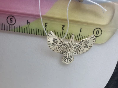 Срібна брошка на одяг срібло 925 проба пташка горлиця вишиванка