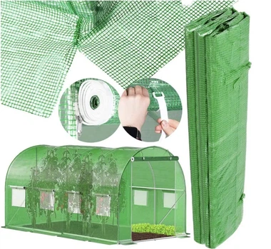 Садовая пленка для теплицы 2,5*4*2м Ekspand FT-2,5X4X2-Z армированная,зеленая,плотность 140 г/м² с UV-защитой