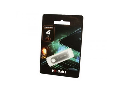 USB флеш накопичувач Hi-Rali Shuttle Series Silver (HI-4GBSHSL)
