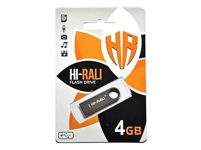 USB флеш накопичувач Hi-Rali USB 4GB Shuttle Series Black (HI-4GBSHBK)