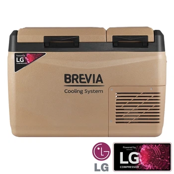 Холодильник автомобільний Brevia 31л (компресор LG) двокамерний 23335