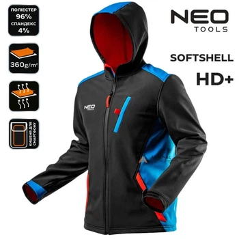 Куртка робоча Neo Tools Softshell (водонепроникна 5000, дихаюча 3000) (81-558-XL)