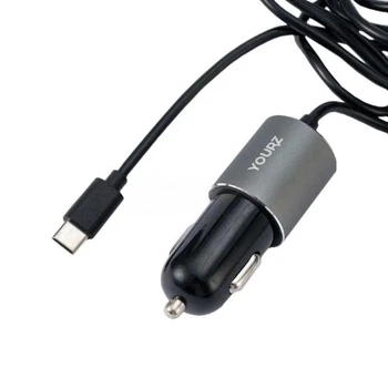Автомобильное зарядное устройство для прикуривателя YOURZ CS03 2400 mA 12V/24V, Type-C