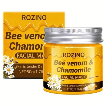 Маска для лица ROZINO с пчелиным ядом и ромашкой "Bee venom & Chamomile" 50 г