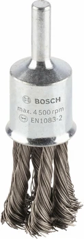 Торцевая щетка Bosch PRO Stainless Steel heavy крученая, прямой хвостовик, 19x0.35 мм (2608622129)