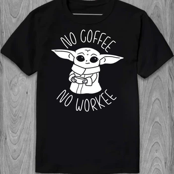 Футболка No Coffee No workee PG06469 goodreclama XXL Чорний
