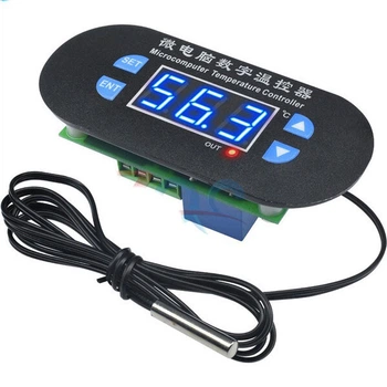 Терморегулятор W1308 Single LED 12V Blue - 637080