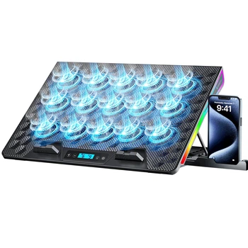 Подставка для ноутбука GamePro CP1140 с охлаждением 15 вентиляторов USB Black (CP1140)