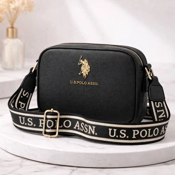 Сумка кросс-боди U.S. Polo Assn Classic Zip Crossbody Bag Black (27A321-AA00A) Оригинал из США