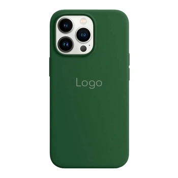 Чохол Silicone Case with MagSafe для iPhone 13 Pro Max Clover