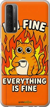 Чохол Huawei P Smart 2021 Funny Cat "6786u-2100-70447"