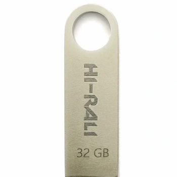 USB флешка Hi-Rali Shuttle 32GB металл для хранения и переноса данных
