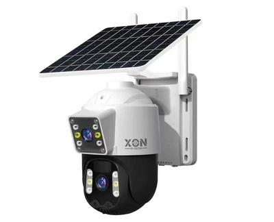 IP-камера уличная с аккумулятором и двойным объективом XON SmartCam Wi-Fi/4G 8000mAh Solar 1080P Белый (KCBSM22VW 7478)
