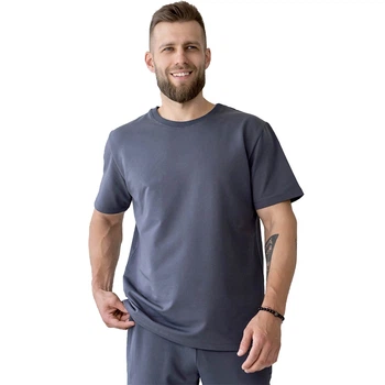 Мужская футболка Totalfit RMLD1 3XL Темно-серый (06399659)
