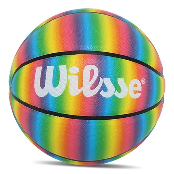 Мяч баскетбольный FDSO Wilsse BA-7424 №7 Радужный (57508702)