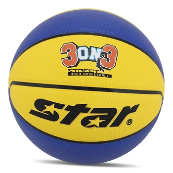 Мяч баскетбольный Star 3ON3 BB4136C №6 Желто-синий (57623075)