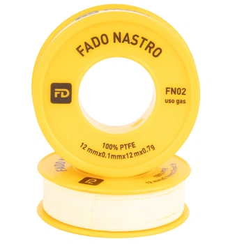 ФУМ-лента для газа 12х0,1 мм 12 м (тефлоновая) Fado FN02 для резьбы