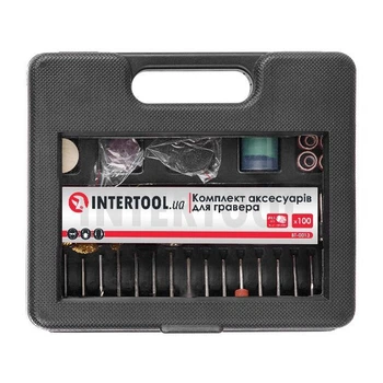 Комплект аксесуарів для гравера WT-0516, DT-0517, 100 од. INTERTOOL BT-0013
