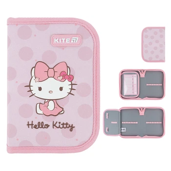 Пенал без наповнення Kite Hello Kitty, 1 відділення, 1 відворот (HK26-621-1)
