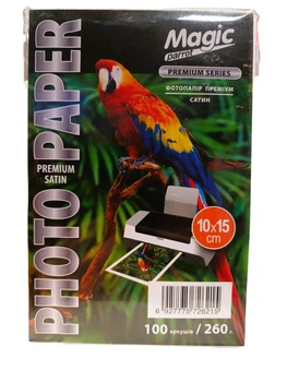 Фотопапір Magic 10*15CM Преміум Сатін 260g (100 аркушів)