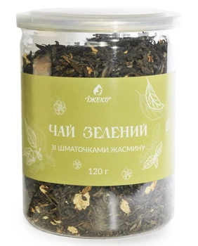 Зеленый чай с кусочками жасмина Їжеко 120 г