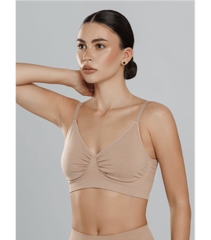 Корректирующий бралет из микрофибры - Giulia - BRA DOUBLE SHAPEWEAR - S/M - Nude