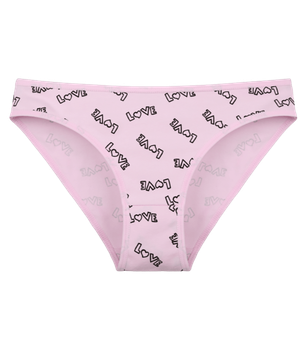 Трусы женские с рисунком Love - Donella - 218132 - XL - Розовый