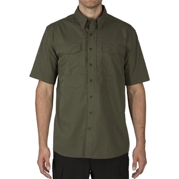 Сорочка з коротким рукавом 5.11 Stryke™ Shirt Short Sleeve TDU, Olive, L. Flex-Tac™|Поліестер|Бавовна