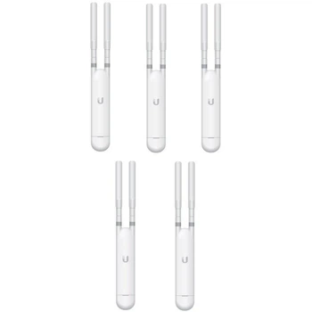 Точка доступу Ubiquiti UniFi UAP-AC-M-5 5-pack (AC1200, 2x2 MIMO, 1x10/100/1000 Mbps, PoE, MESH, без адаптерів живлення) ( 15701 )