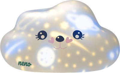 Lampka nocna dla dzieci Neno Cosmo Uśmiechnięta chmurka silikonowa (5902479676333)