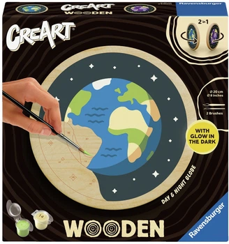 Картина по номерам Ravensburger CreArt Wooden Земля днем и ночью 12023155 (4005555231554)