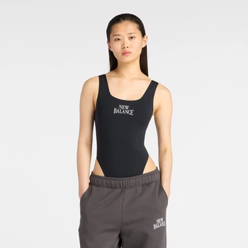 Женское черное боди New Balance Trackside Bodysuit 34 (XS) (WS61T61OBK)