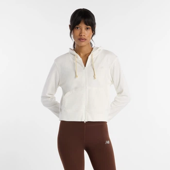 Жіноче біле худі New Balance Coastal Full Zip 36 (S) (WJ53508SST)