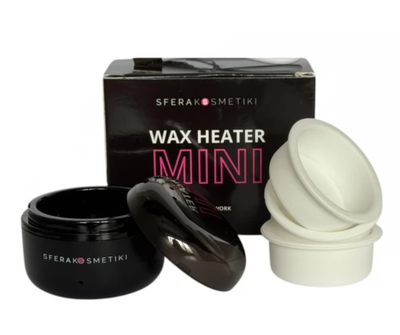 Воскоплав баночний міні Mini Wax Heater чорний