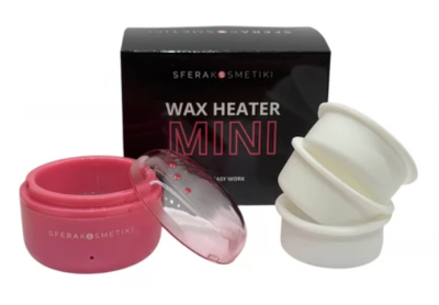 Воскоплав баночный мини Mini Wax Heater розовый
