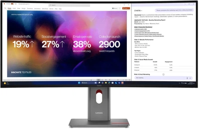 Monitor 39.7" Lenovo ThinkVision P40WD-40 (64B4YAT1EU)