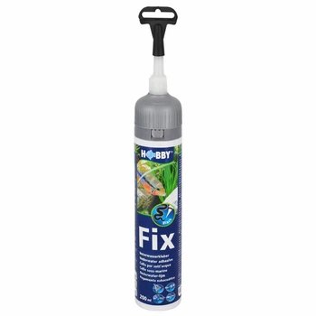 Клей, герметик аквариумный черный Hobby Fix Underwater Adhesive black 200 мл (11965)